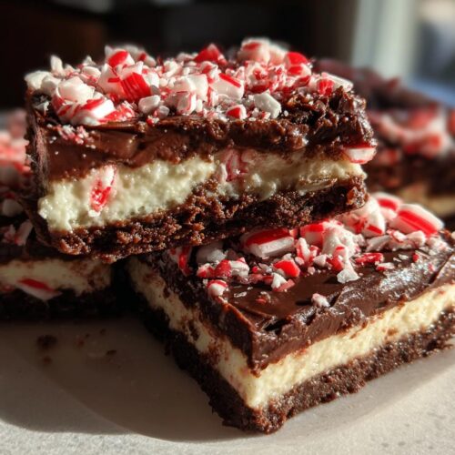 peppermint oreo bars