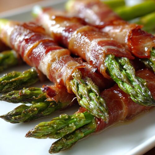 prosciutto wrapped asparagus christmas (using beef prosciutto alternative)