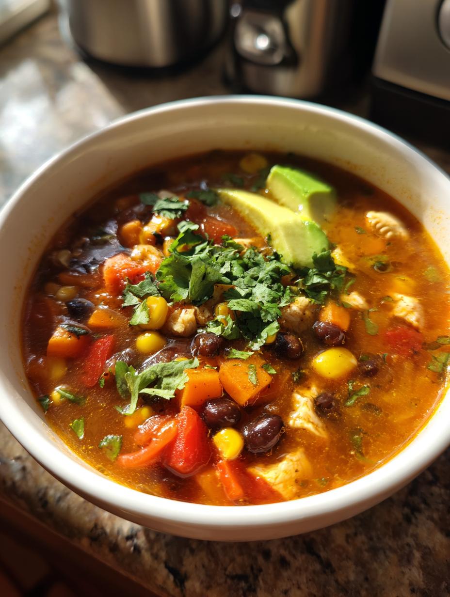 santa fe chicken soup - detail 1