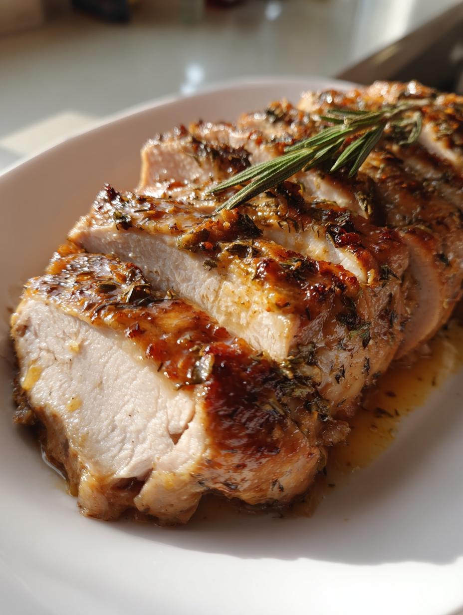 slow cooker christmas turkey breast - detail 2