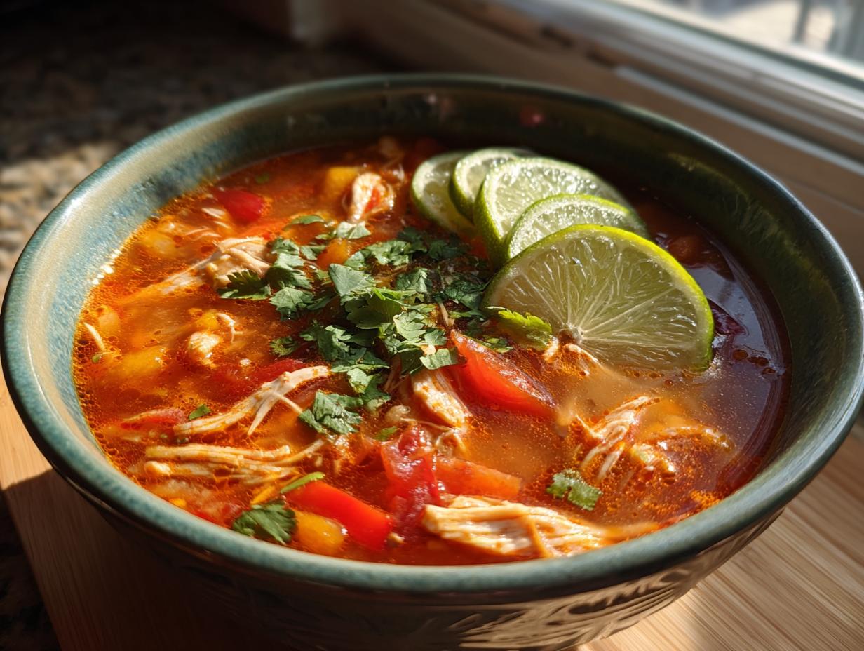 spicy chicken lime soup
