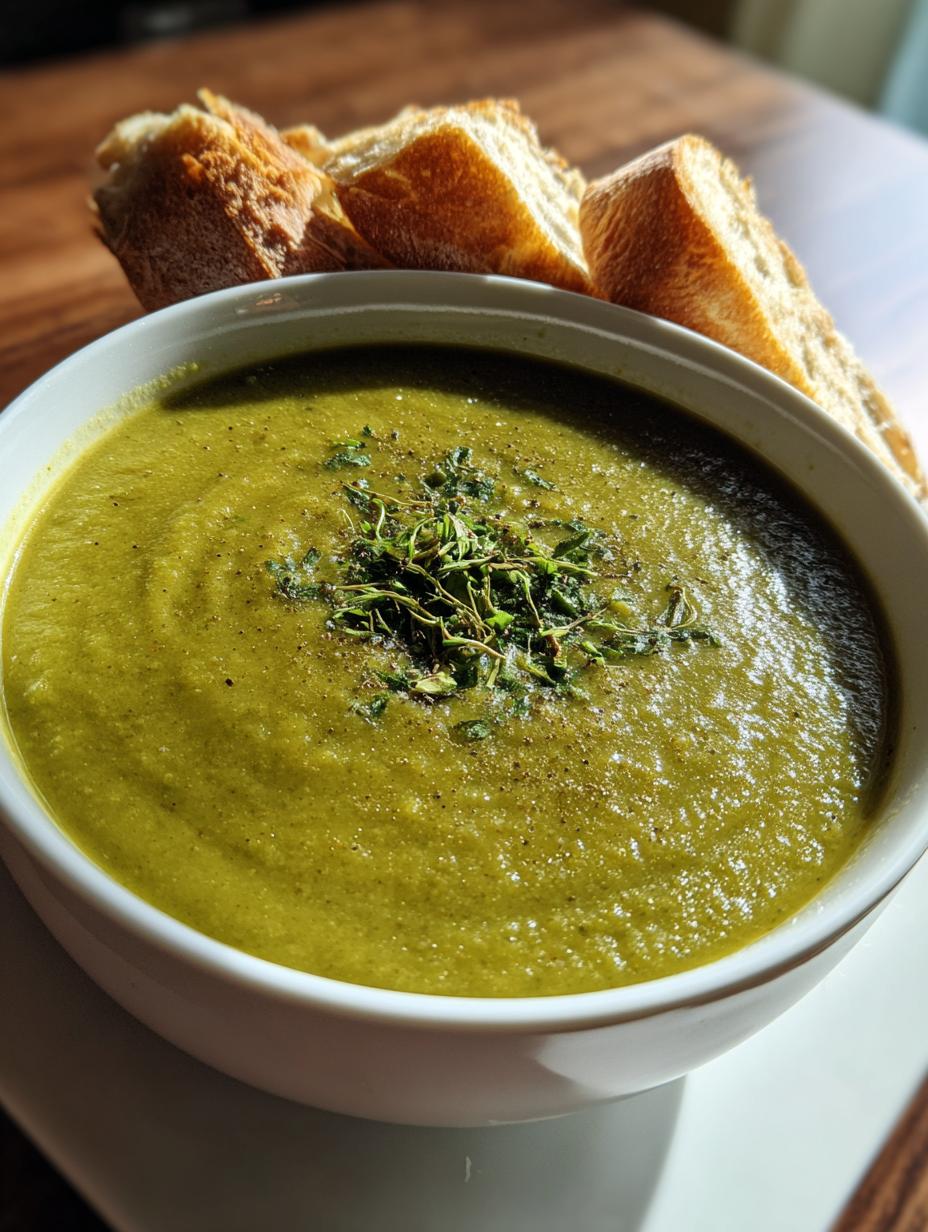 split pea soup vegetarian - detail 1