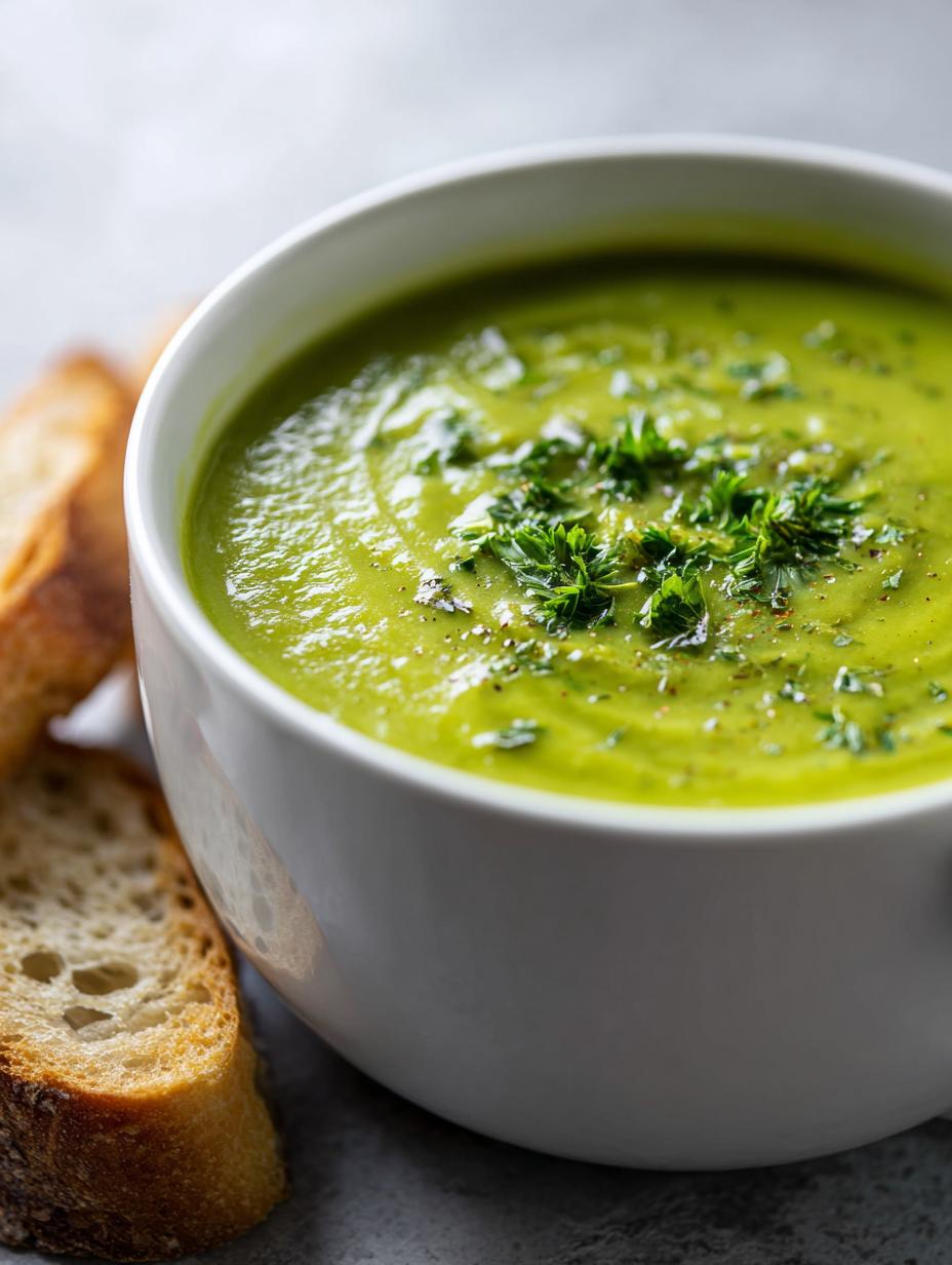 split pea soup vegetarian - detail 2