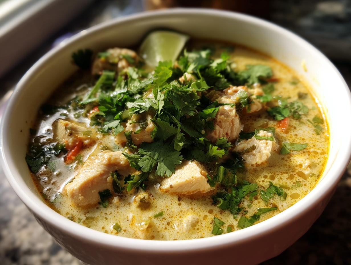 thai tom kha gai soup