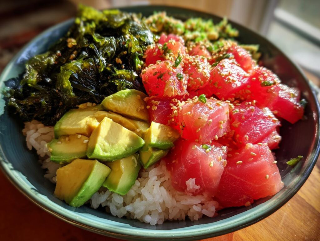 tuna poke bowl high protein
