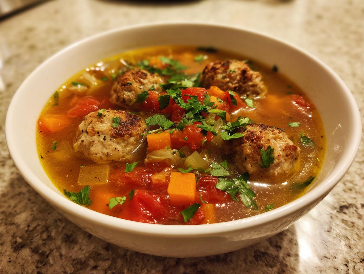 turkey meatball soup italian