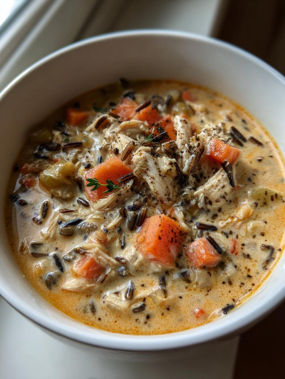 turkey wild rice soup creamy - detail 1