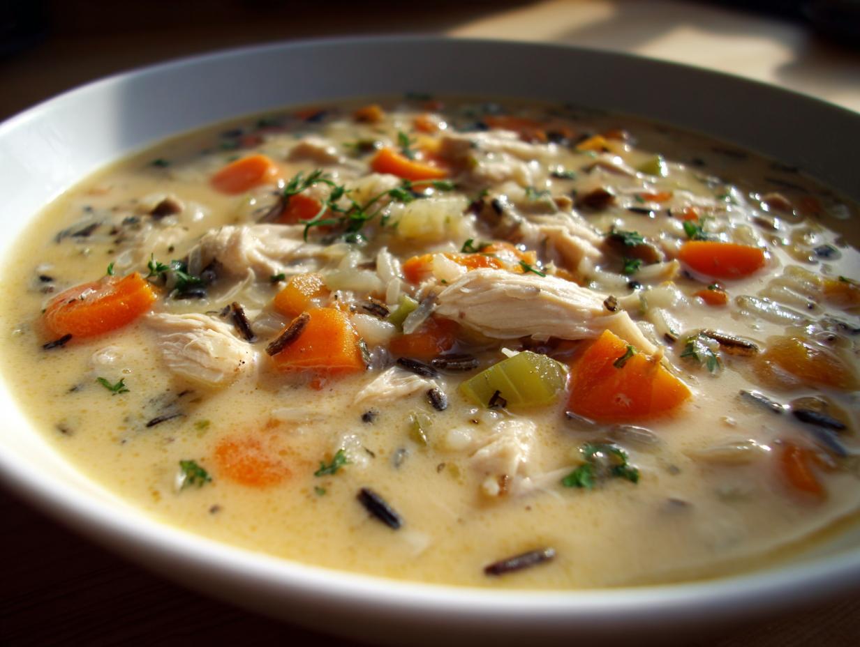 turkey wild rice soup creamy