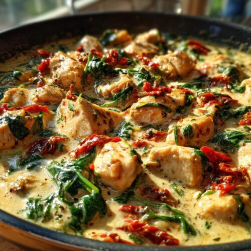 tuscan garlic chicken skillet