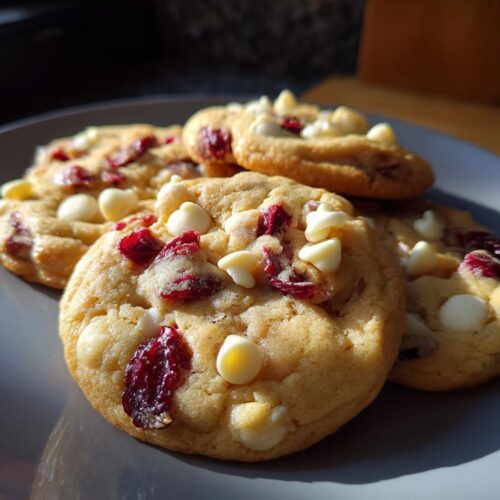 white chocolate cranberry cookies