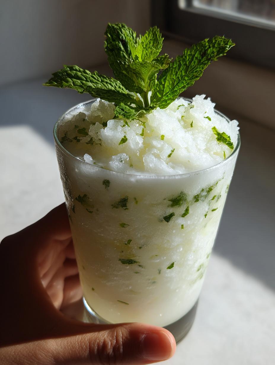 white christmas mocktail - detail 1