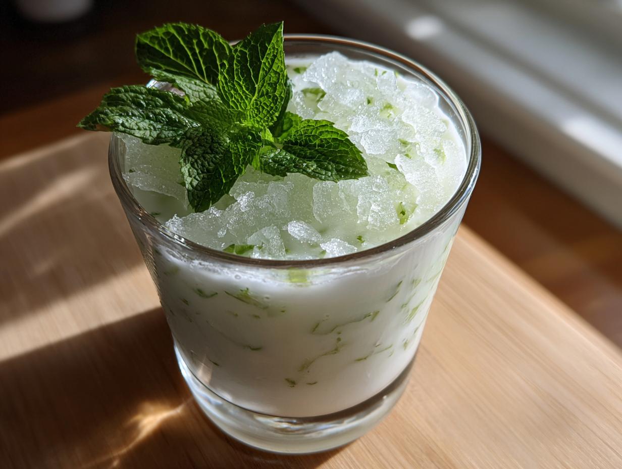 white christmas mocktail