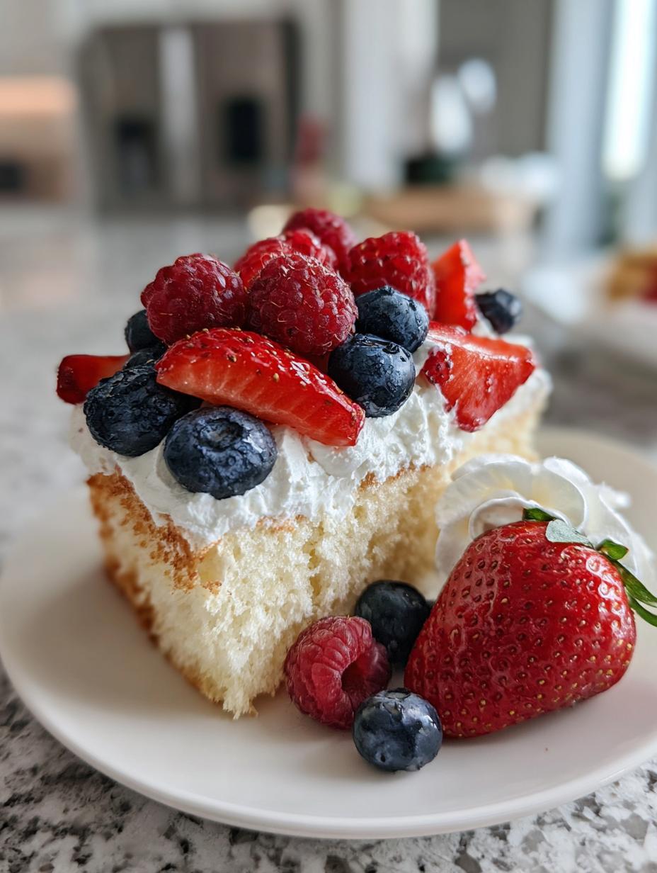 Angel Food Cake with Berries - detail 1