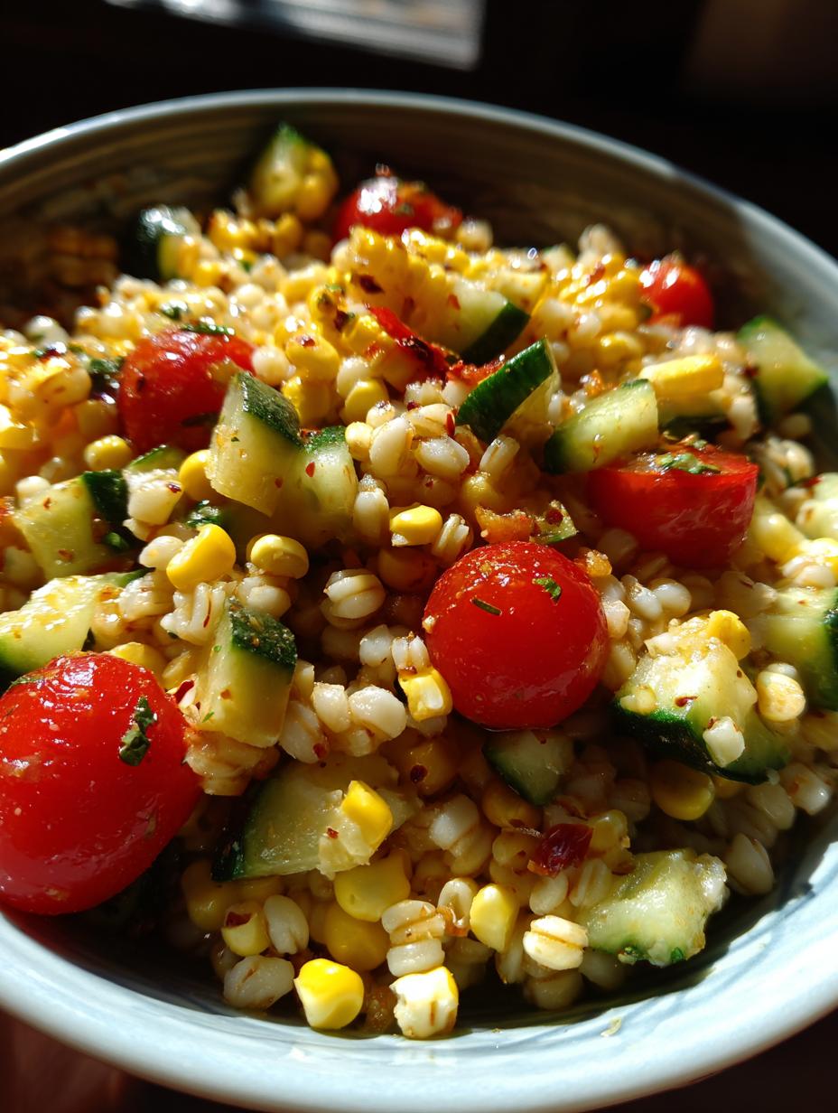 Barley and Grilled Corn Salad - detail 1