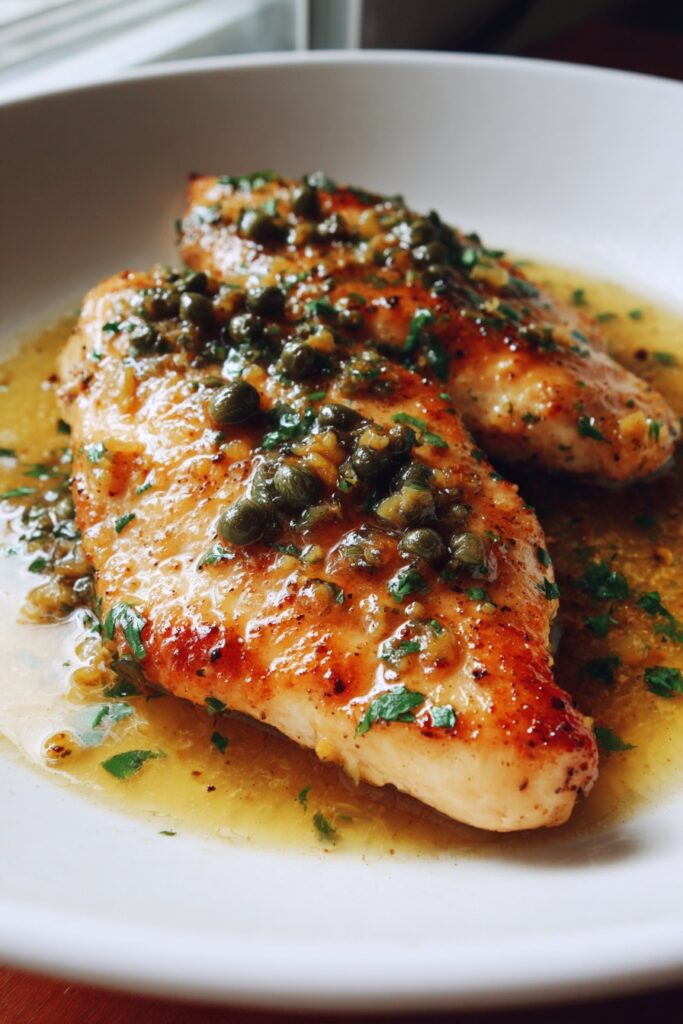 Chicken Piccata (No-Wine Version)