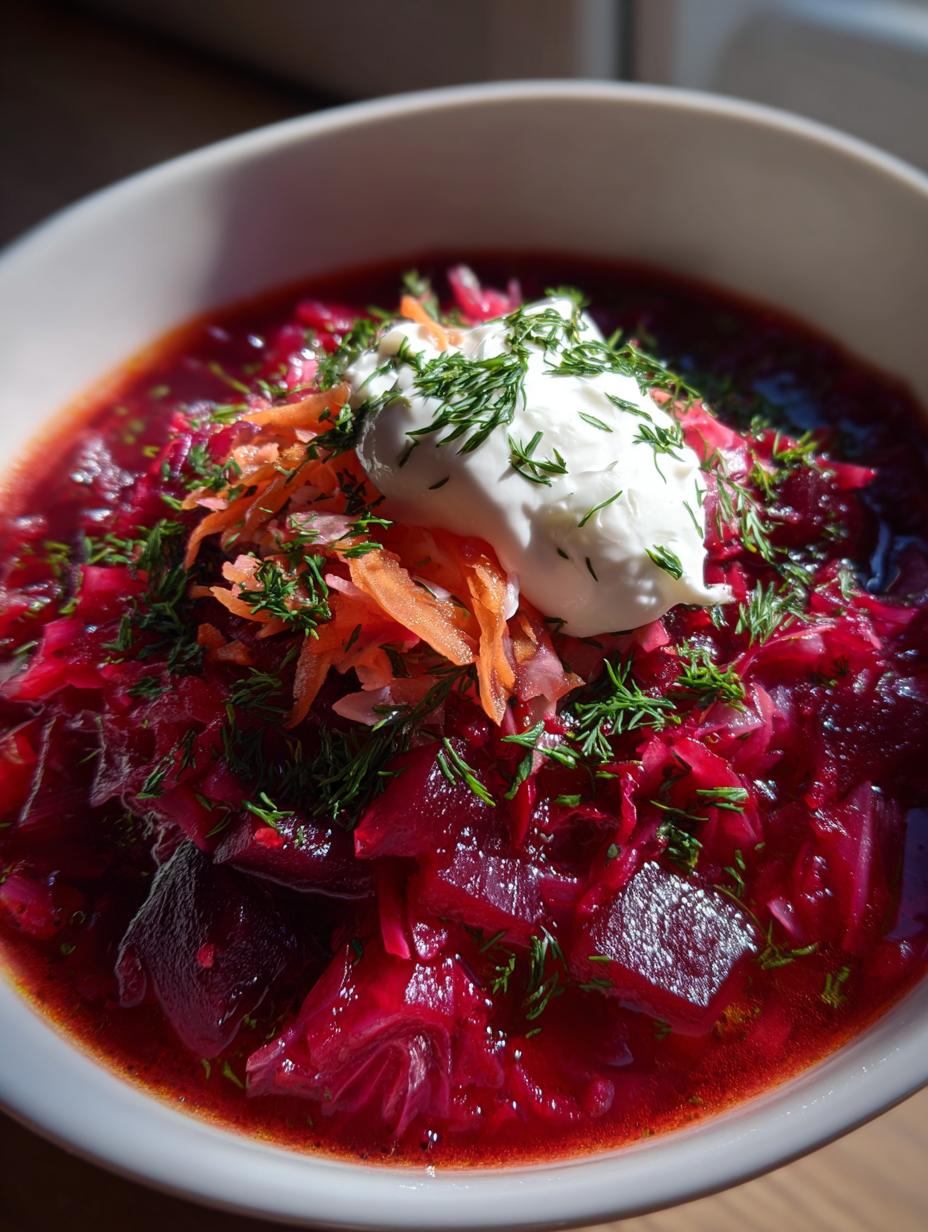 Chilled Beet Borscht - detail 1