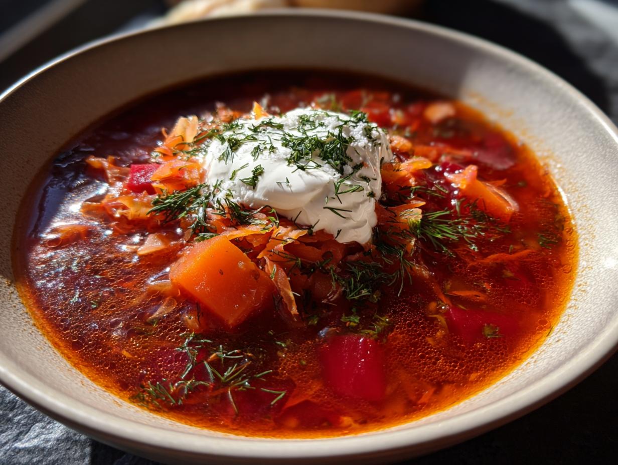 Chilled Beet Borscht