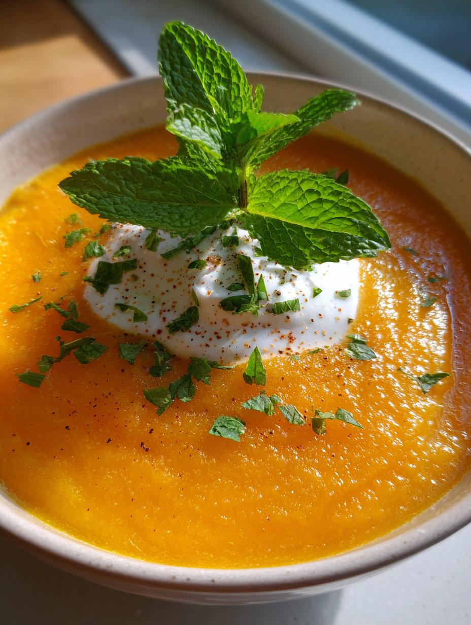 Chilled Melon Soup with Mint - detail 1