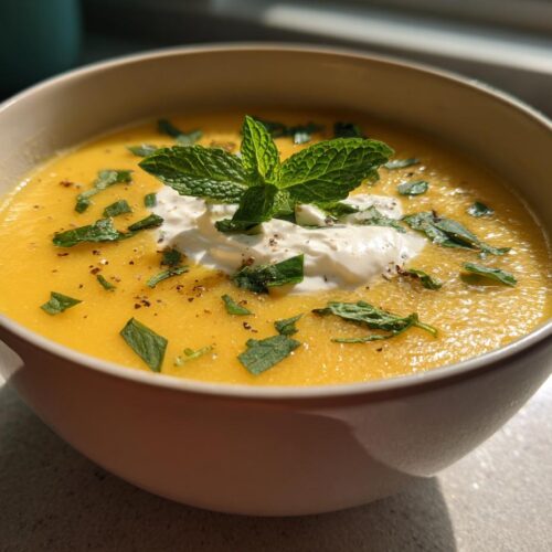 Chilled Melon Soup with Mint