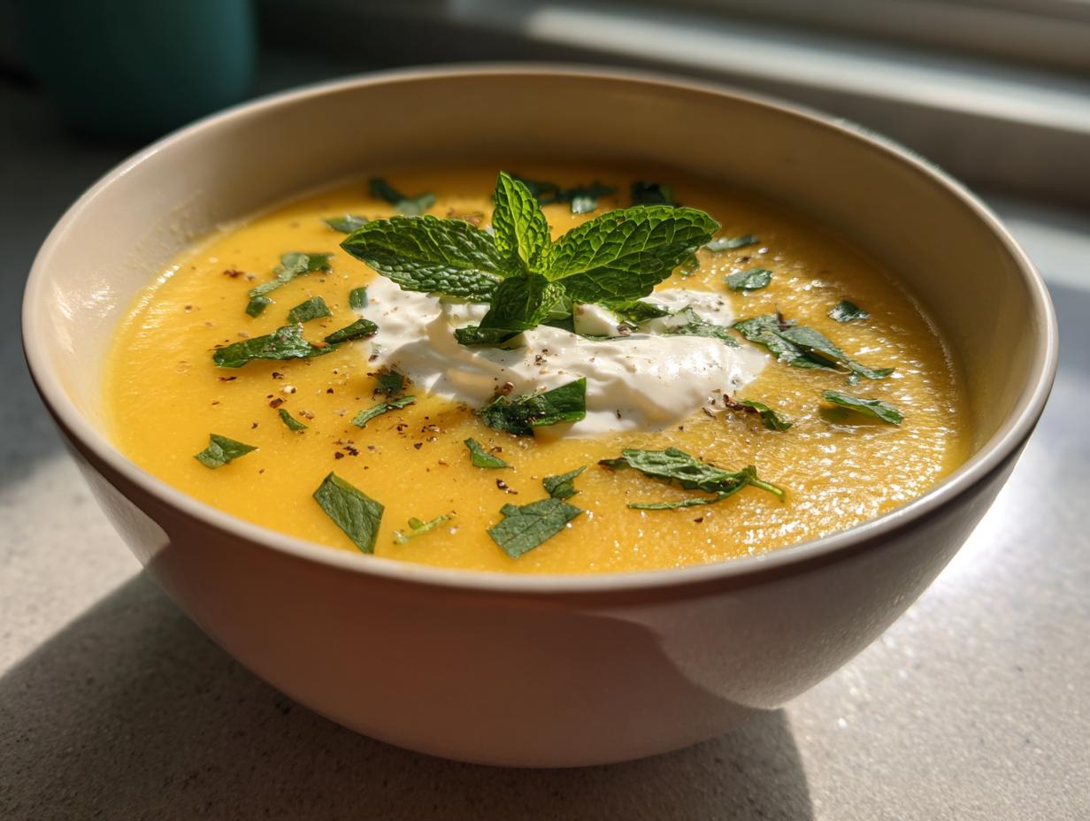 Chilled Melon Soup with Mint