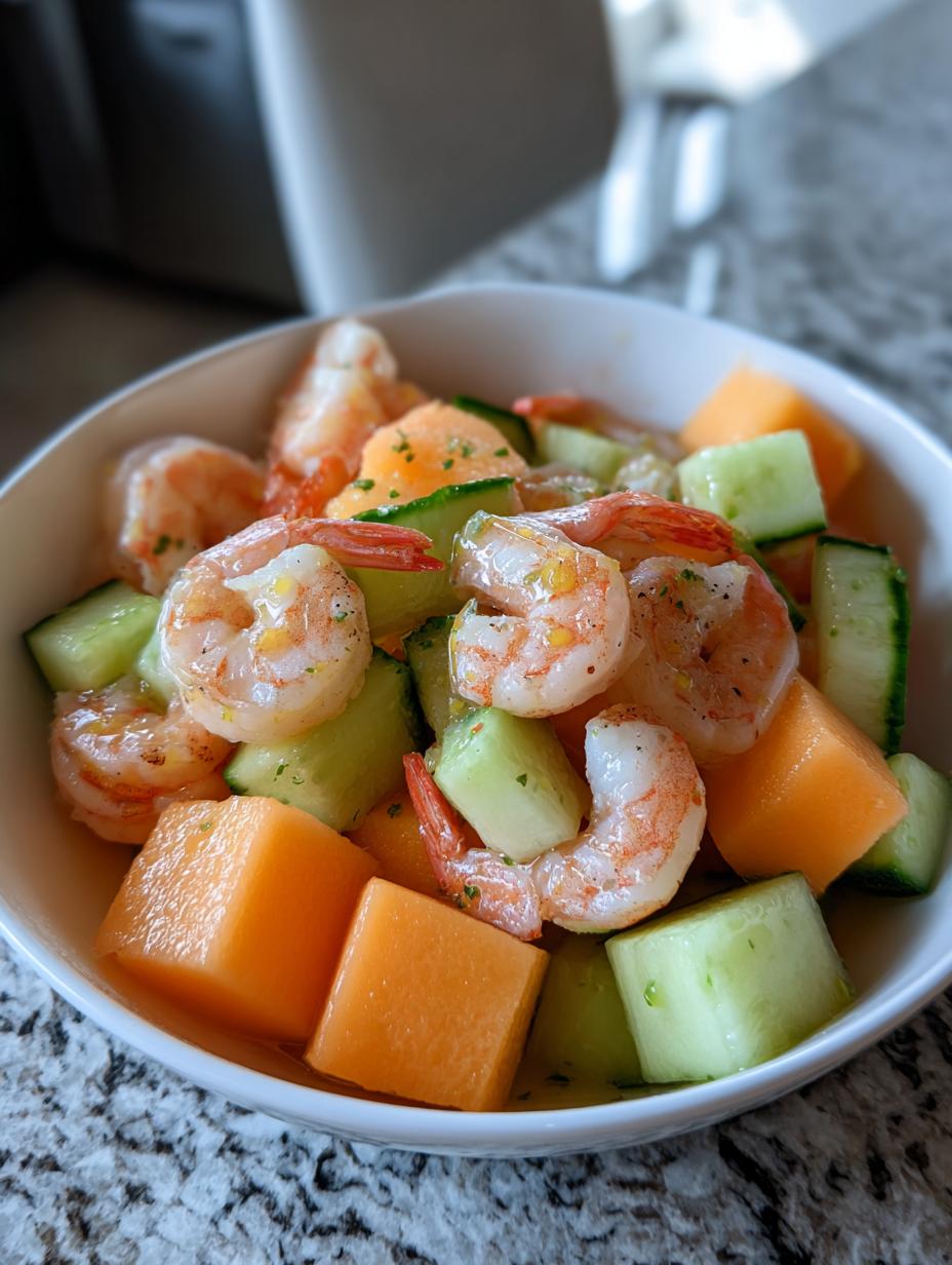Chilled Shrimp and Melon Salad