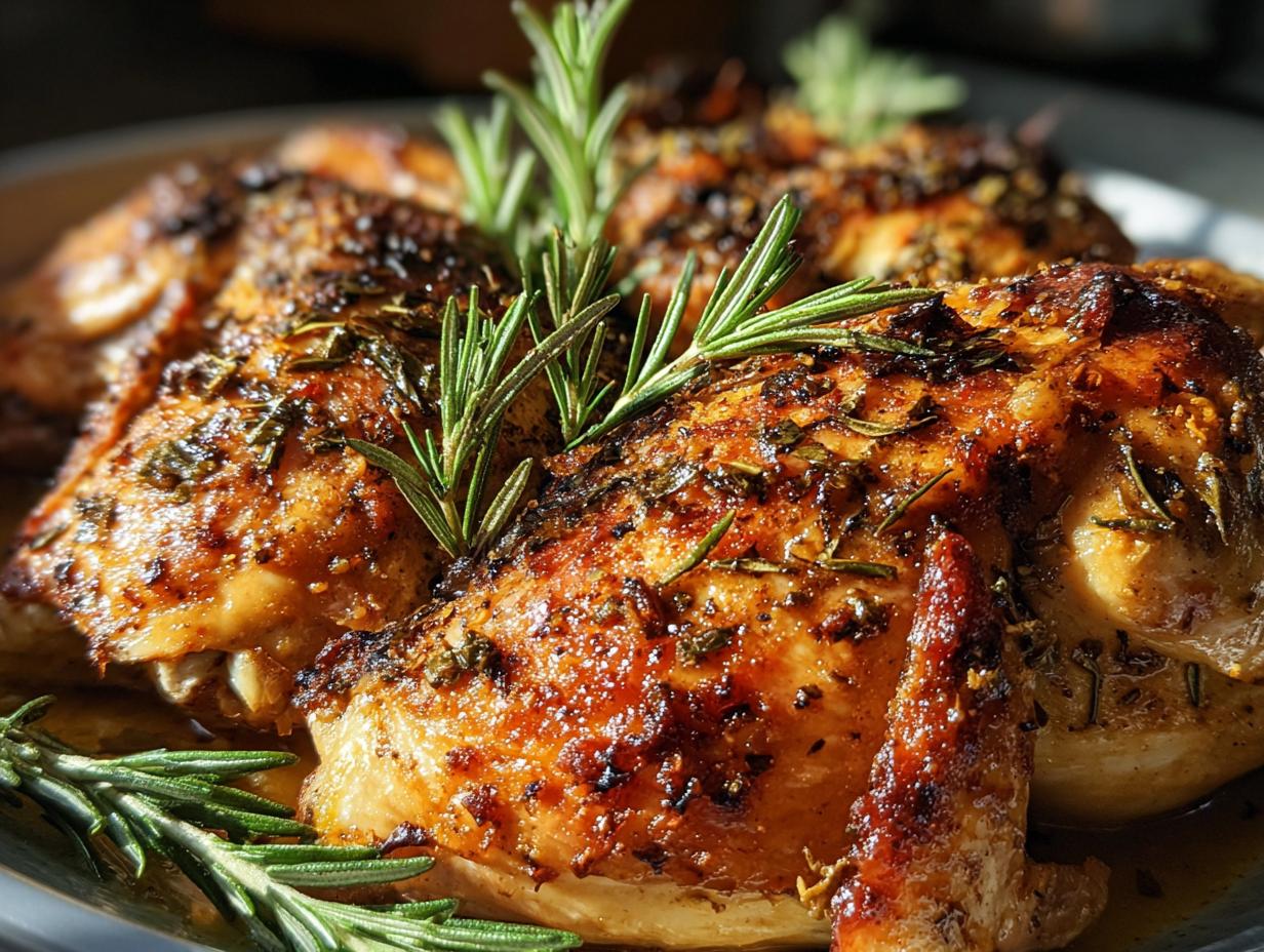 Cold Lemon Herb Roasted Chicken