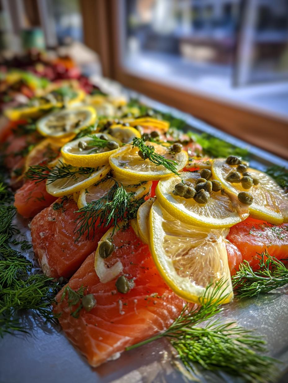 Cold Poached Salmon Platter - detail 1