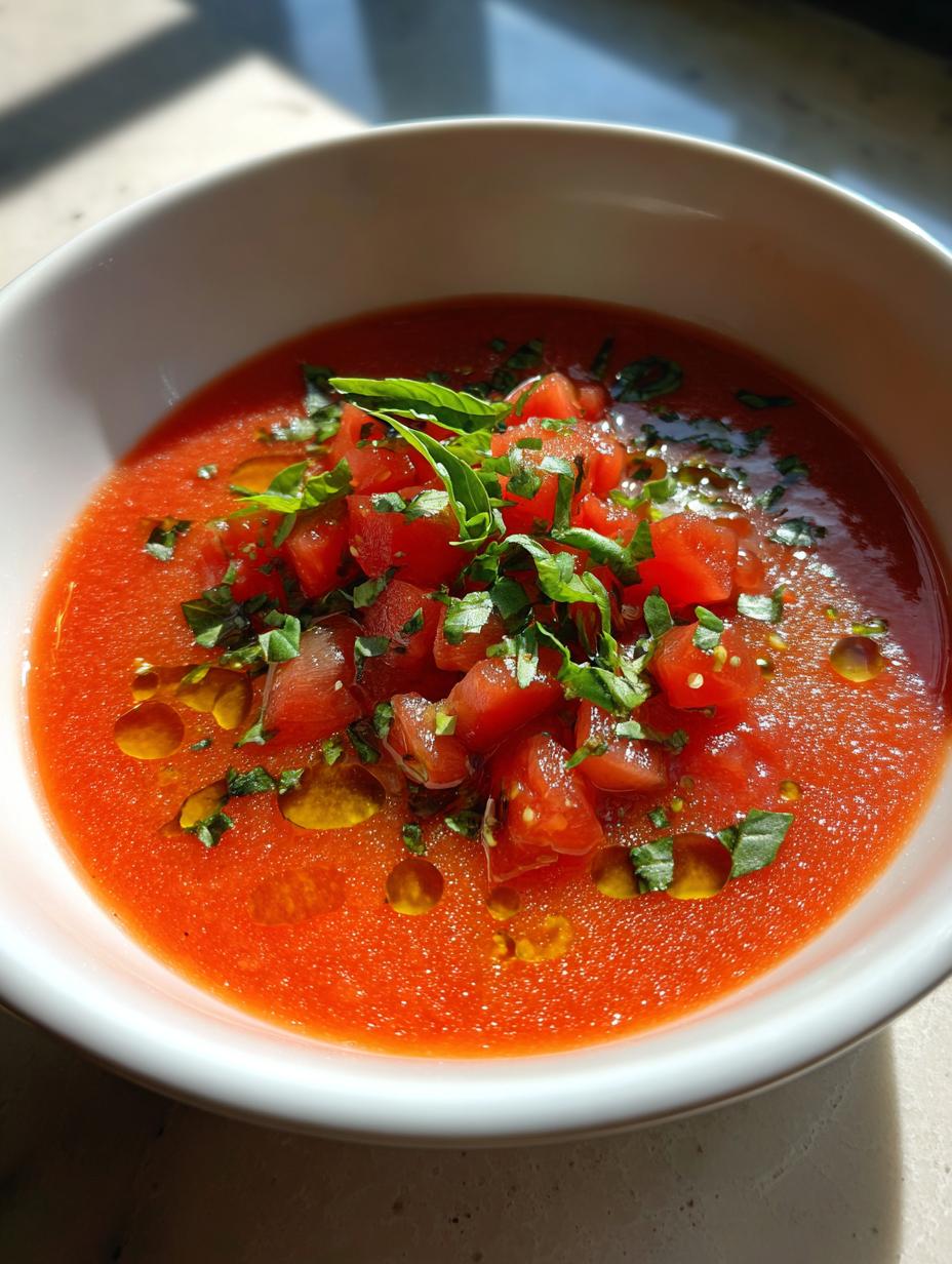 Cold Tomato Fennel Soup - detail 1