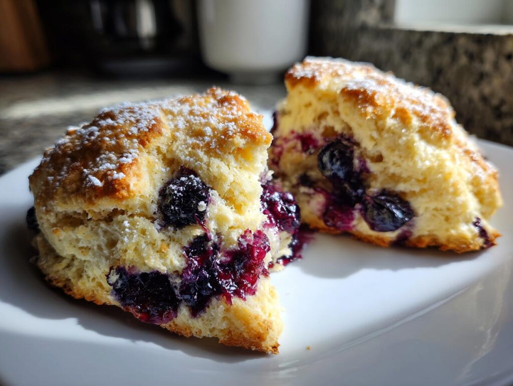 Cottage Cheese Blueberry Scones