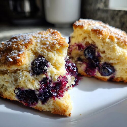 Cottage Cheese Blueberry Scones