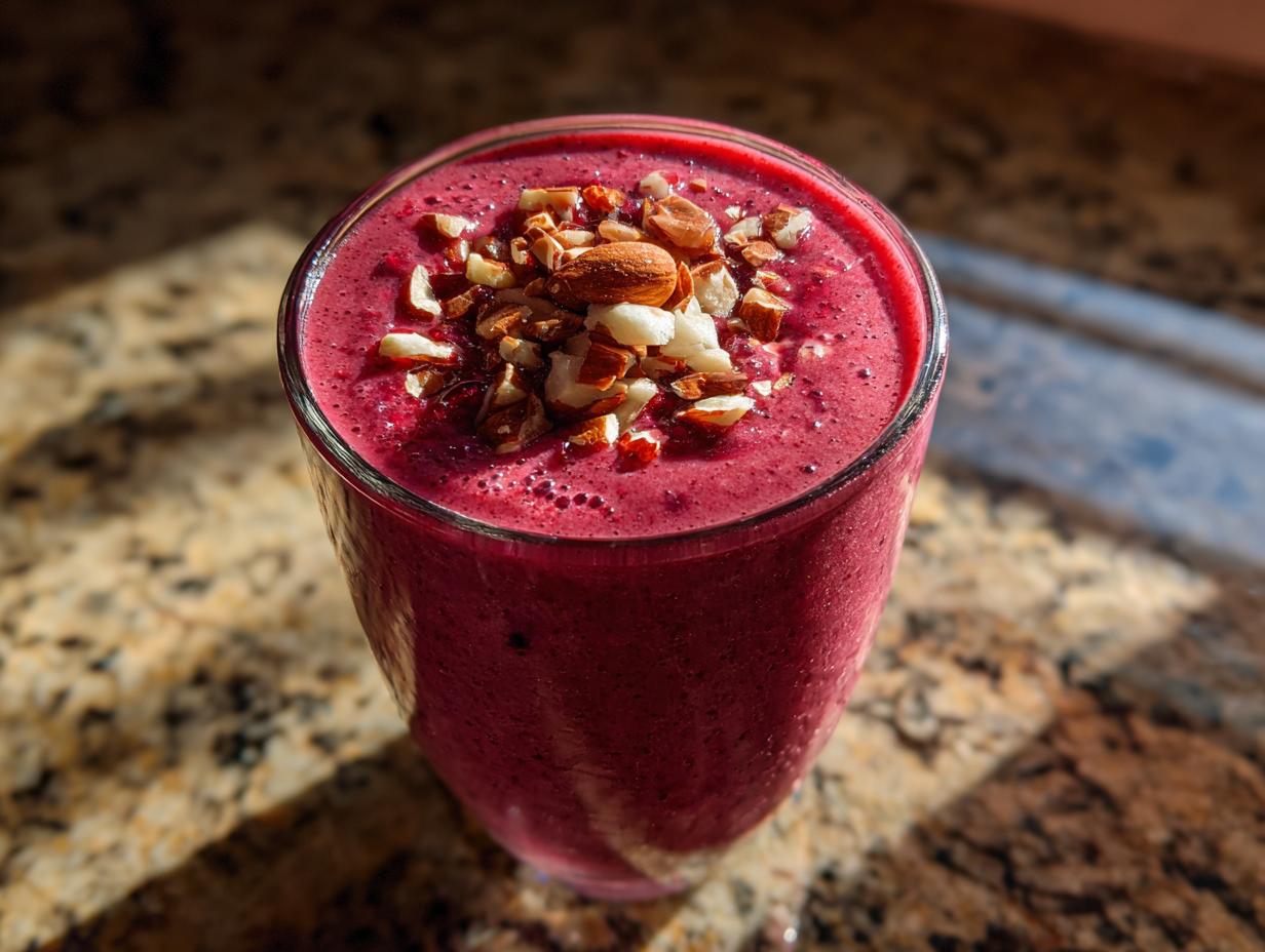 Cottage Cheese Cherry Almond Smoothie