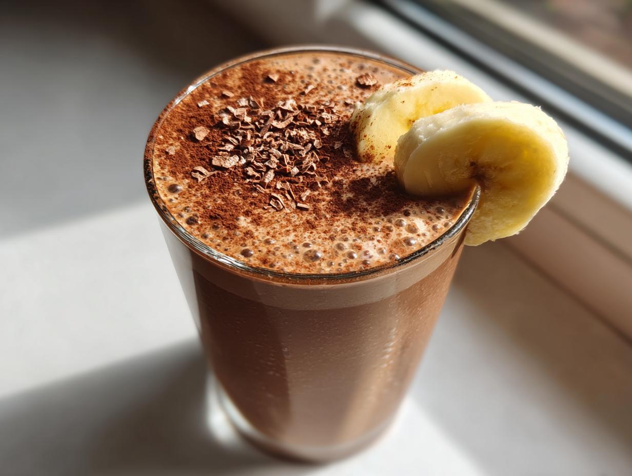 Cottage Cheese Chocolate Peanut Butter Smoothie