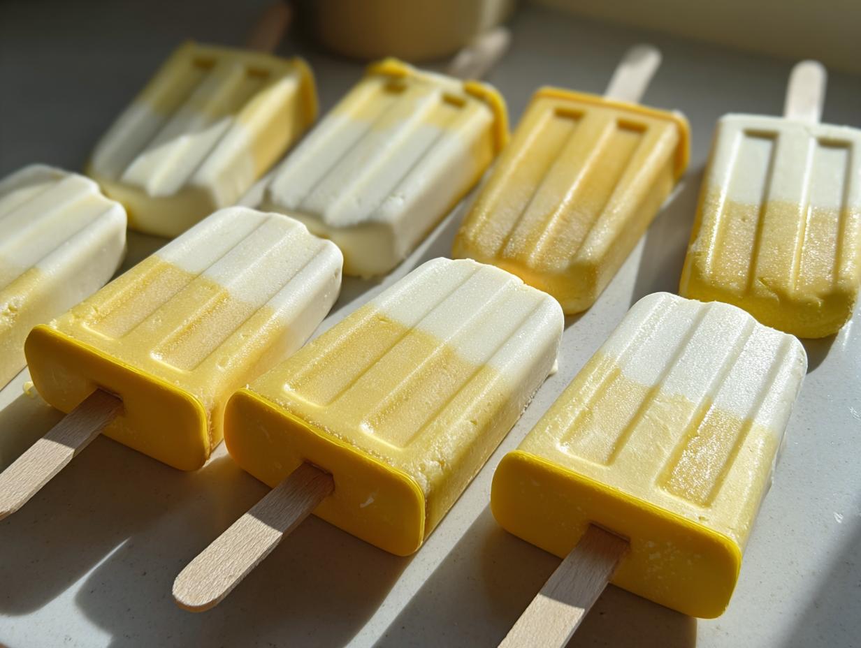 Cottage Cheese Coconut Cream Popsicles