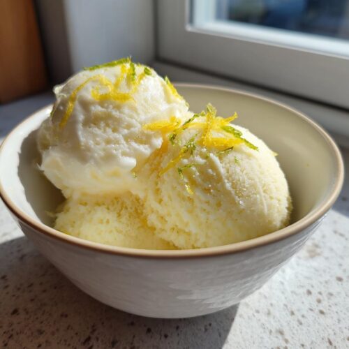 Cottage Cheese Lemon Sorbet