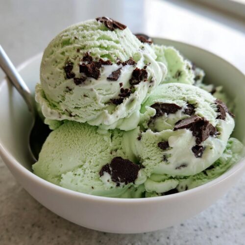 Cottage Cheese Mint Chip Ice Cream
