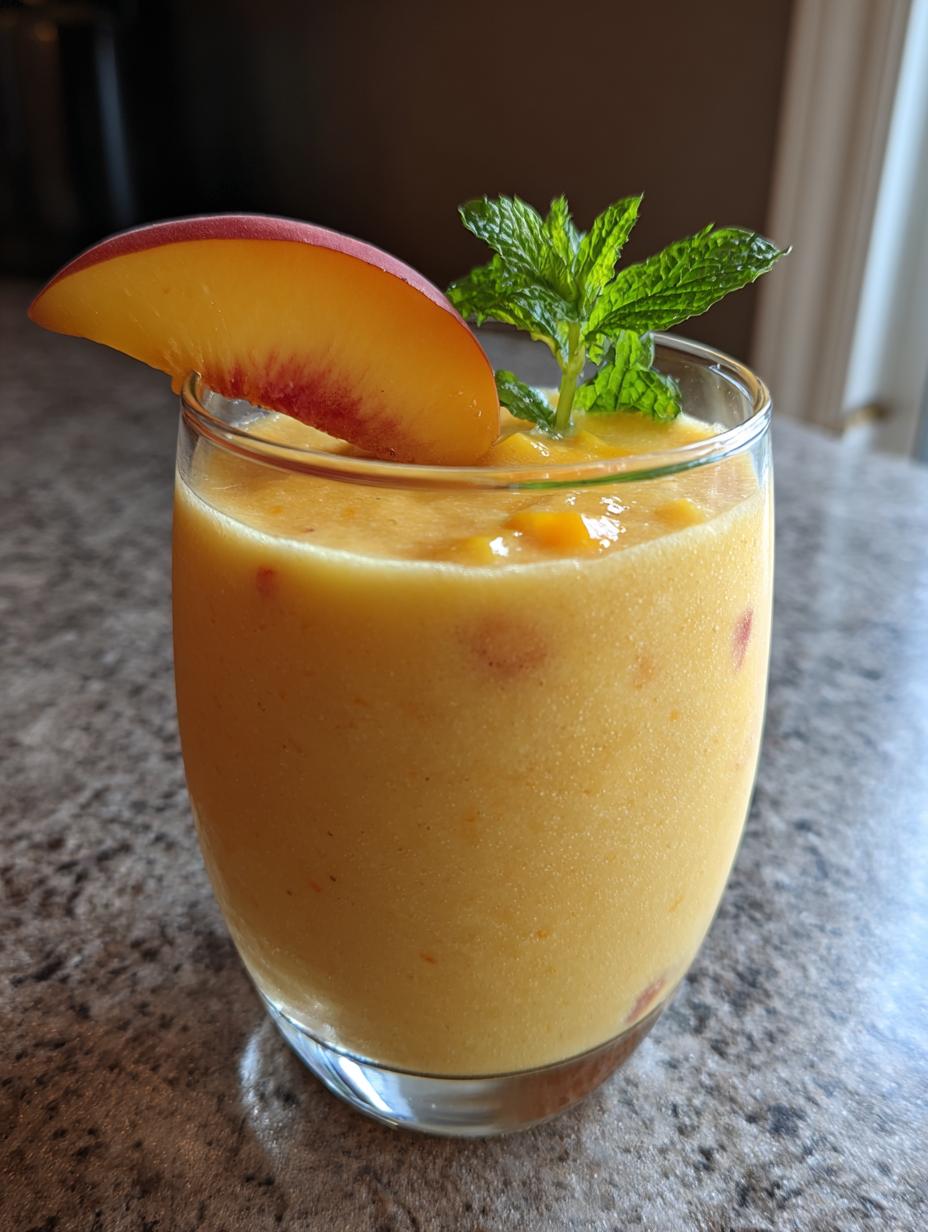 Cottage Cheese Peach Mango Smoothie - detail 1