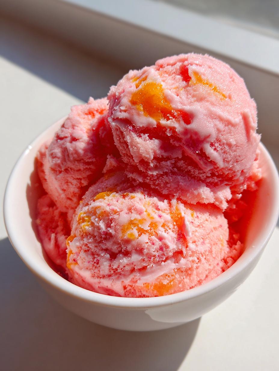 Cottage Cheese Peach Sorbet - detail 1