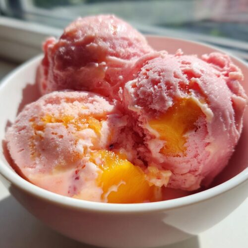 Cottage Cheese Peach Sorbet