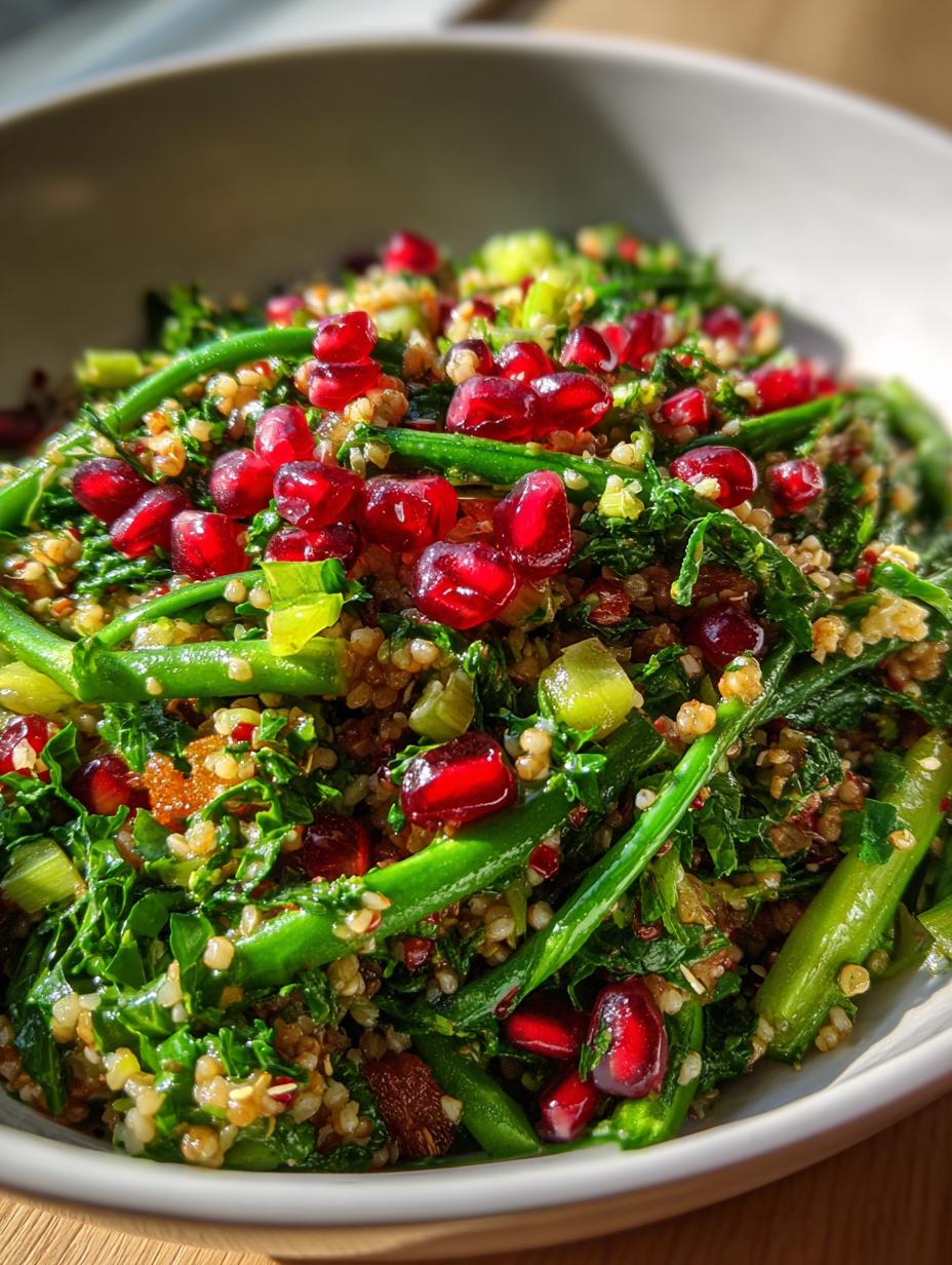 Freekeh Salad with Pomegranate - detail 1