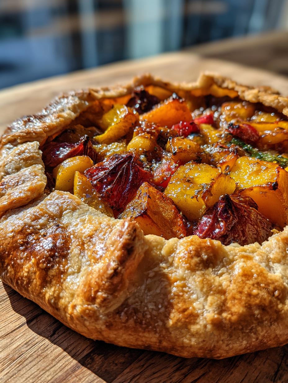 Fruit Galette (Rustic Tart) - detail 1