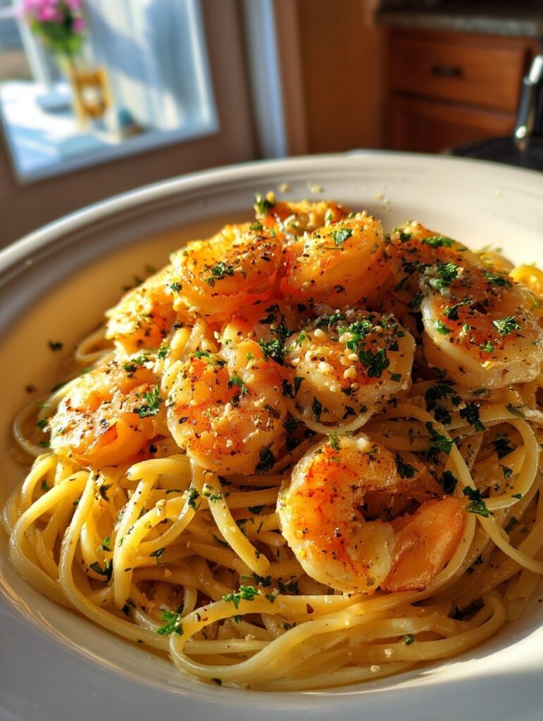 Garlic Butter Shrimp Pasta