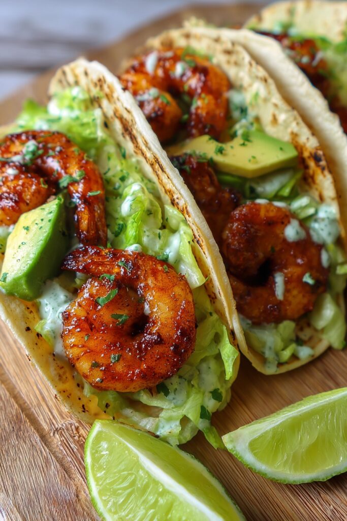 Garlic Butter Shrimp Tacos
