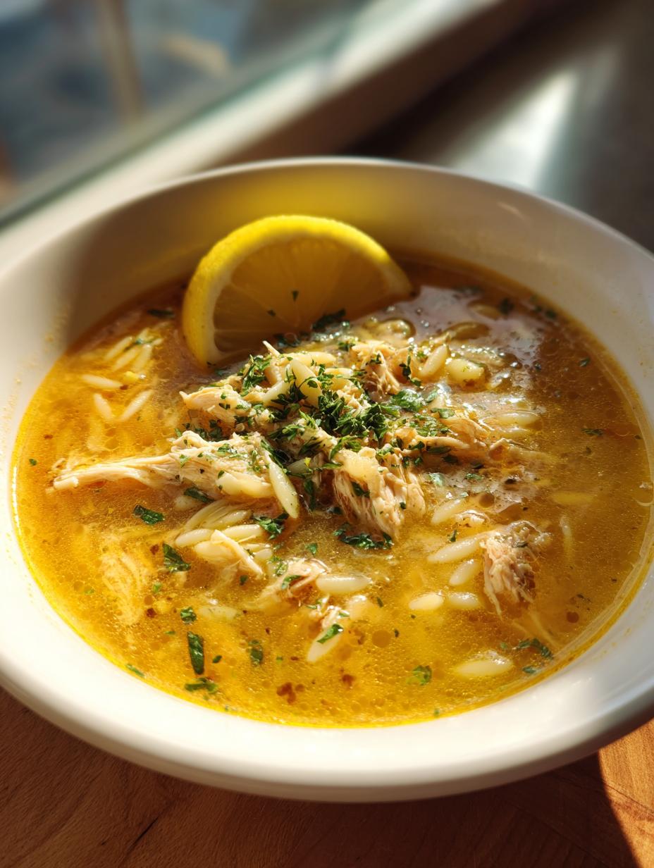 Greek Lemon Chicken Soup - detail 1
