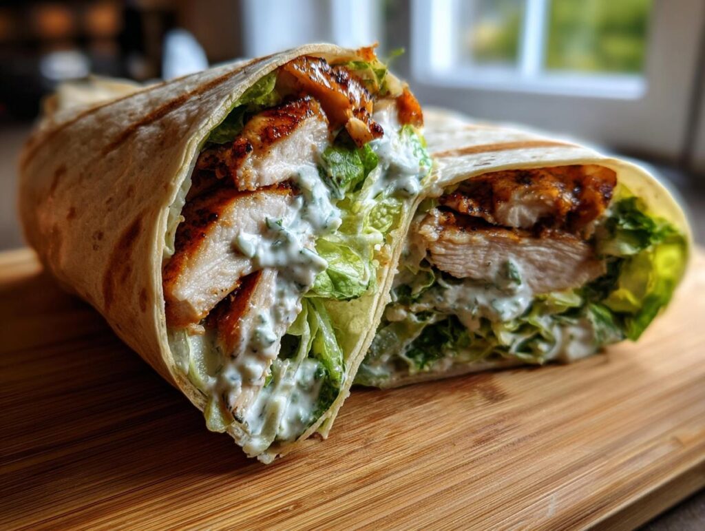 Grilled Chicken Caesar Wraps