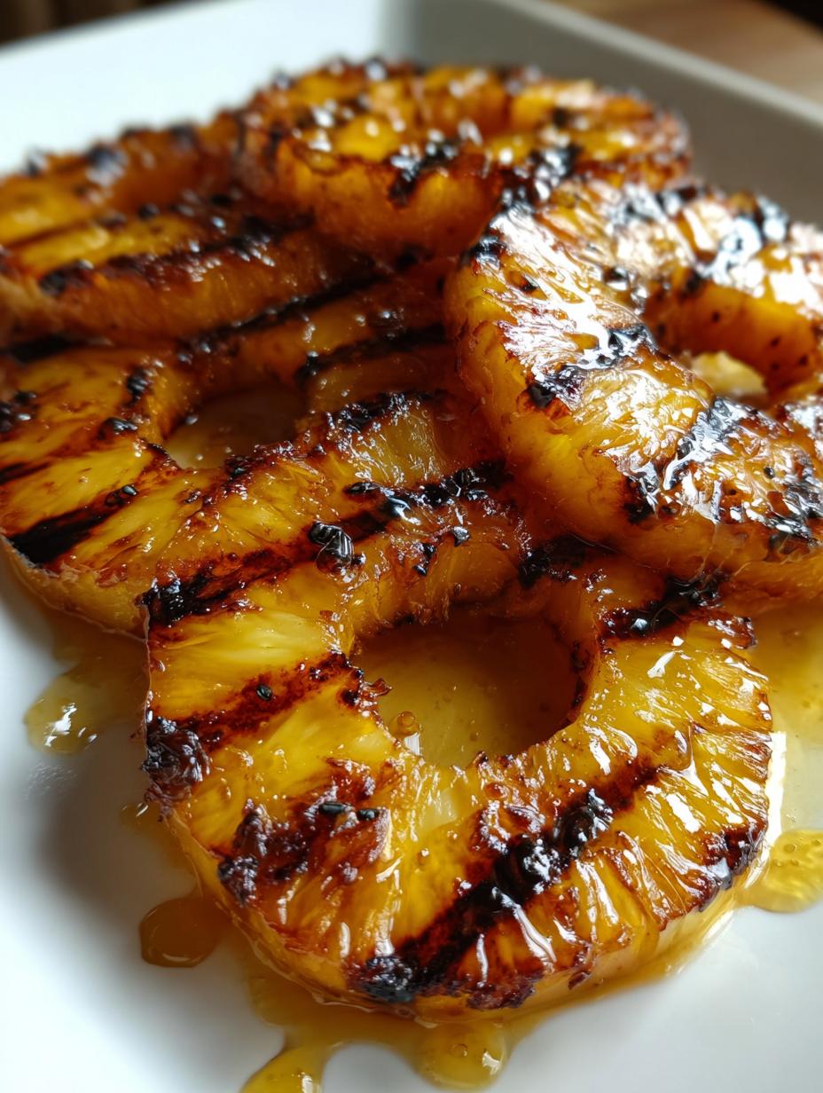 Grilled Pineapple with Honey - detail 1