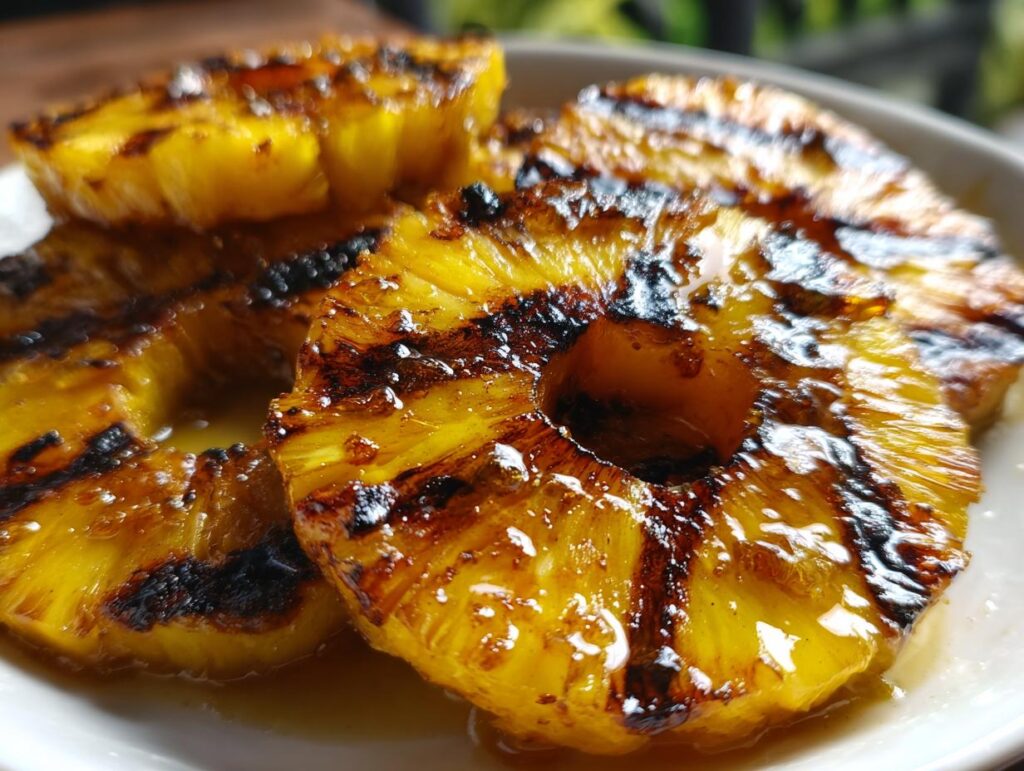 Grilled Pineapple with Honey