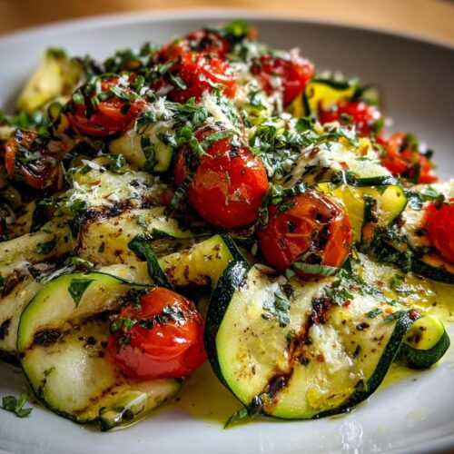 Grilled Zucchini Ribbon Salad