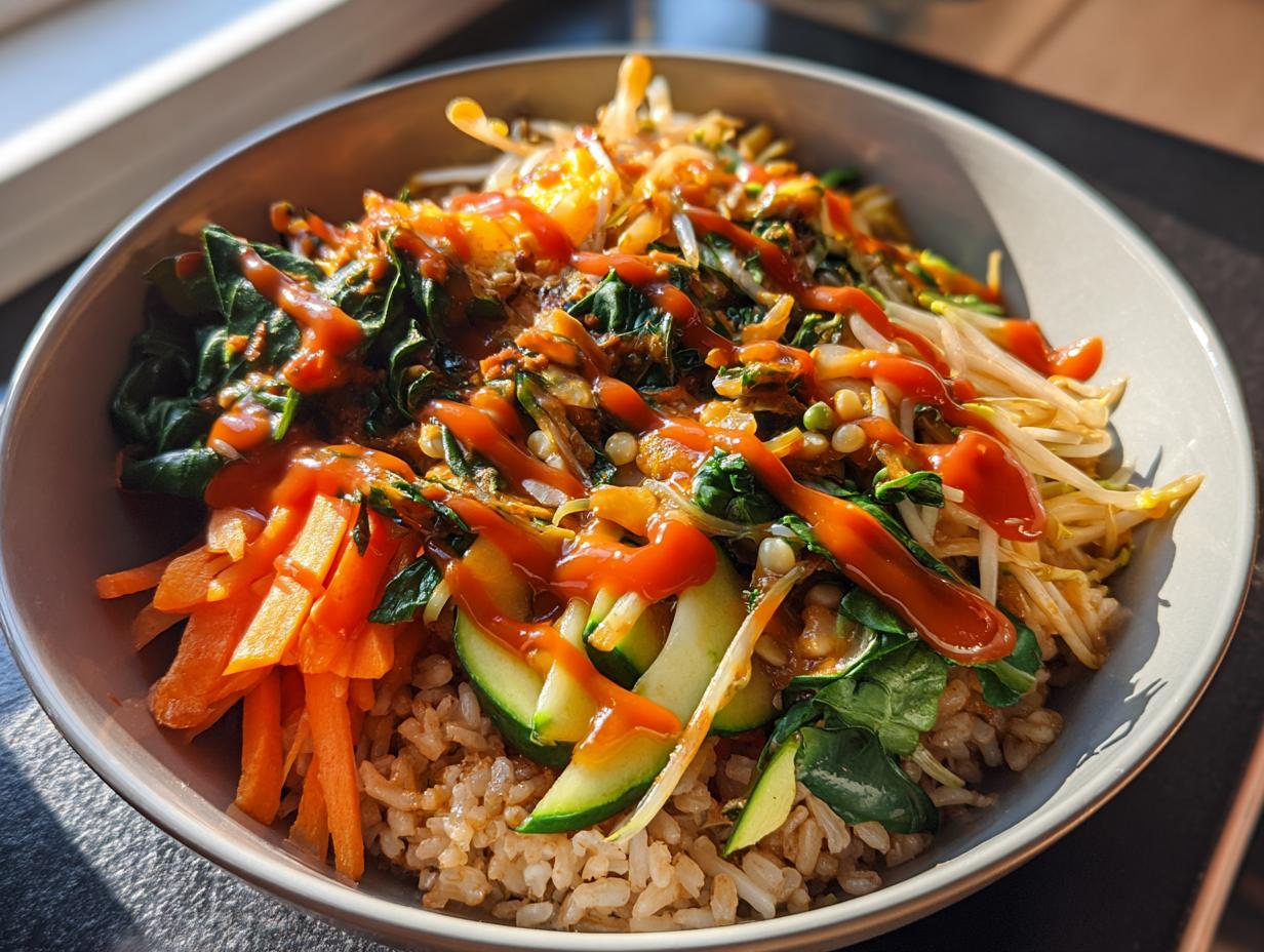 Healthy Korean Bibimbap