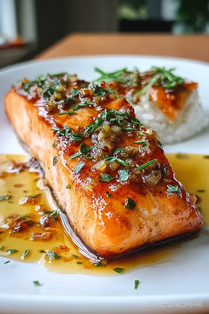 Honey Garlic Glazed Salmon