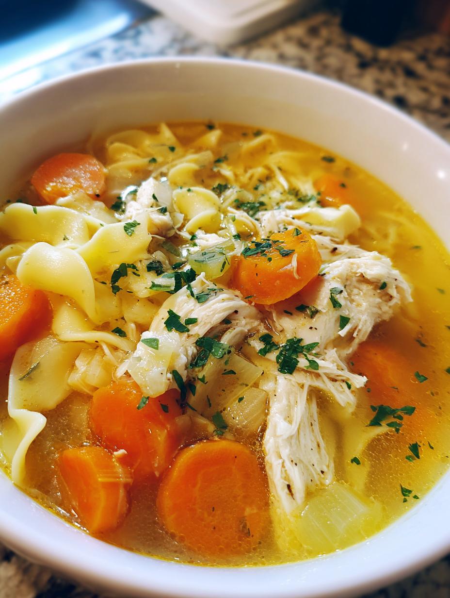 Instant Pot Chicken Noodle Soup (20 min) - detail 1